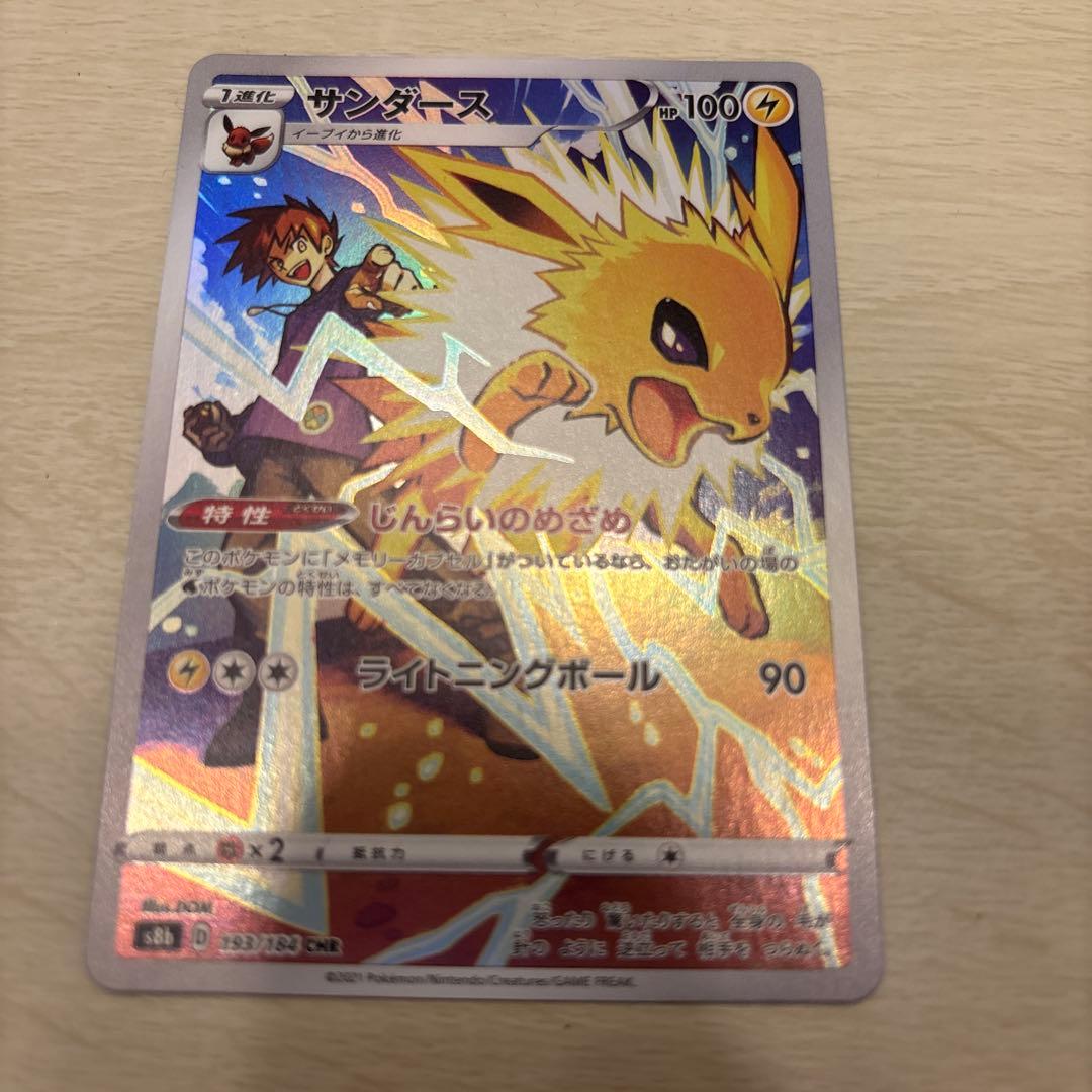 リザードンCHR サンダースCHR ゼクロムCHR他全6枚