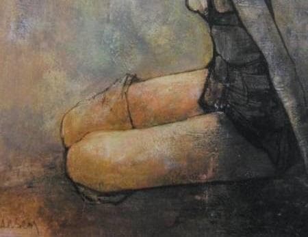 ジャン・ジャンセン、【踊り子の吐息】、希少な額装用画集より、新品額装付