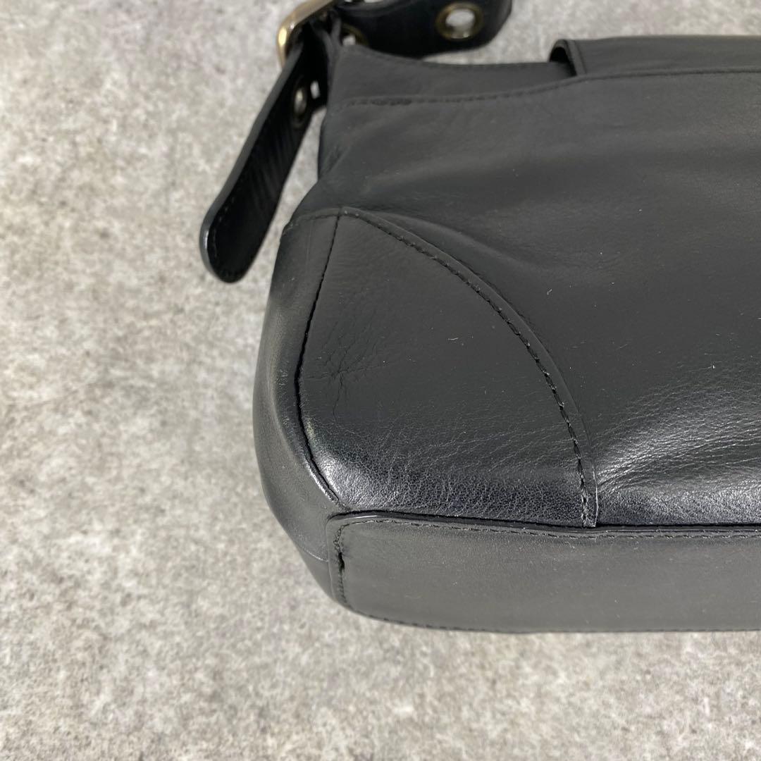 バッグ y2k Chloe leather one-shoulder bag black