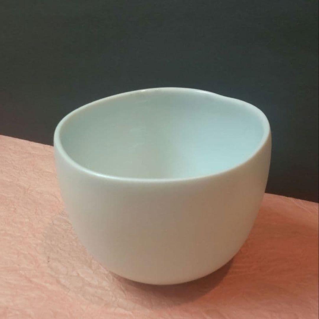 81*Z195陶芸 茶道具 茶碗 水次 白磁