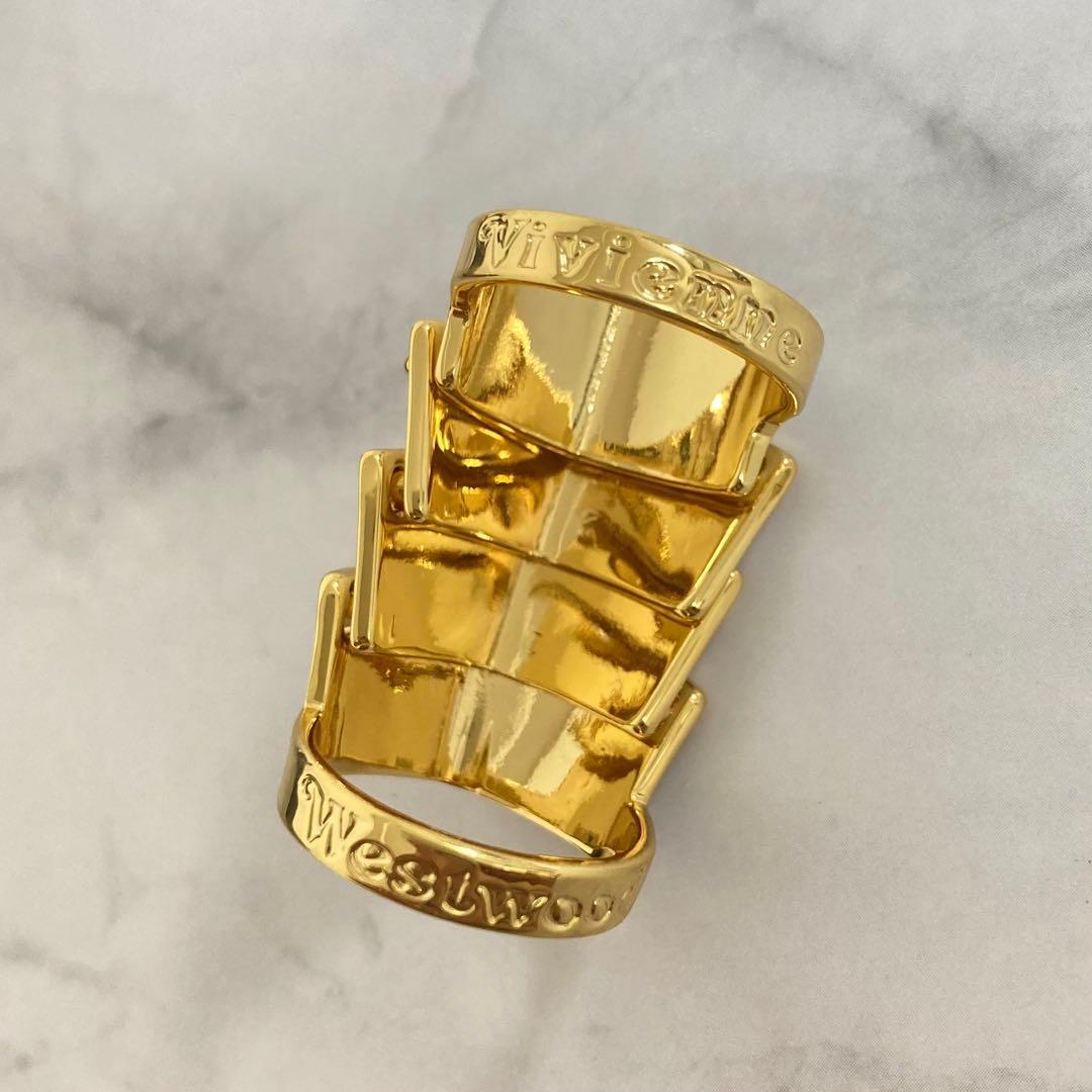 Vivienne Westwood｜ARTEMISリング　ゴールド×ホワイト