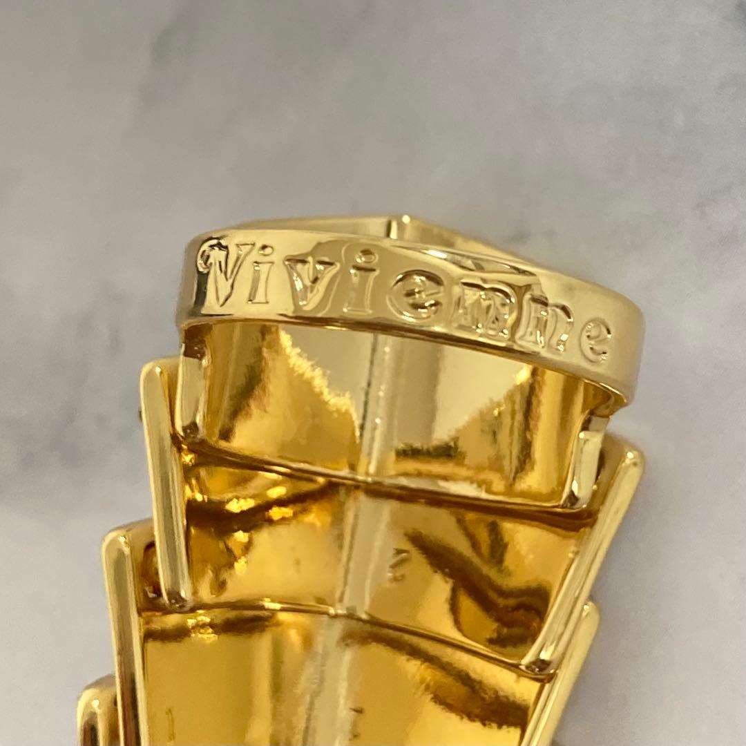 Vivienne Westwood｜ARTEMISリング　ゴールド×ホワイト
