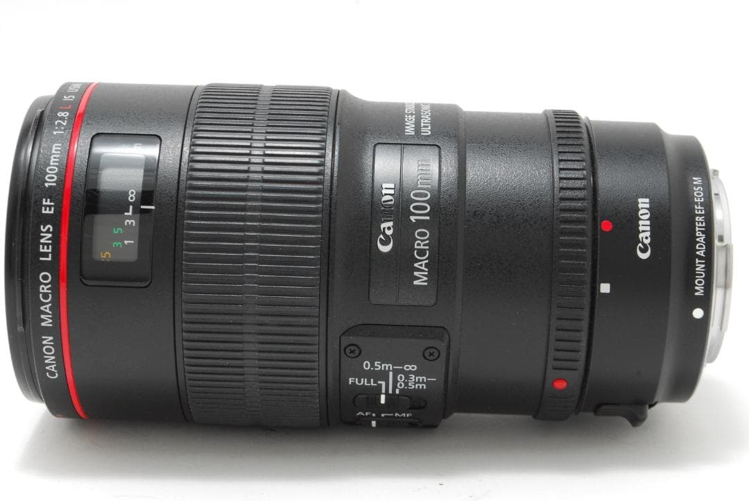 レンズ(単焦点) Canon EF 100mm f/2.8L Macro IS USM L0212