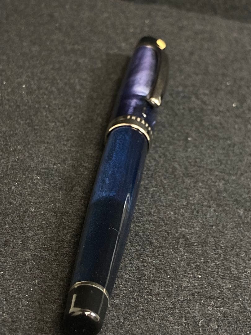 シェーファー 万年筆 VLR ディープブルー パラディウムトリム ペン先14K