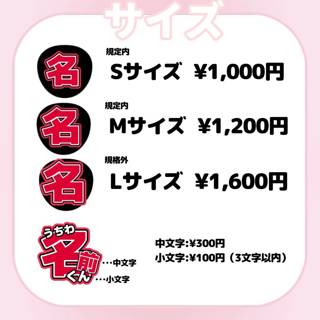 うちわ屋さん オーダーページ うちわ文字 連結文字 ネームボード 団扇屋さん
