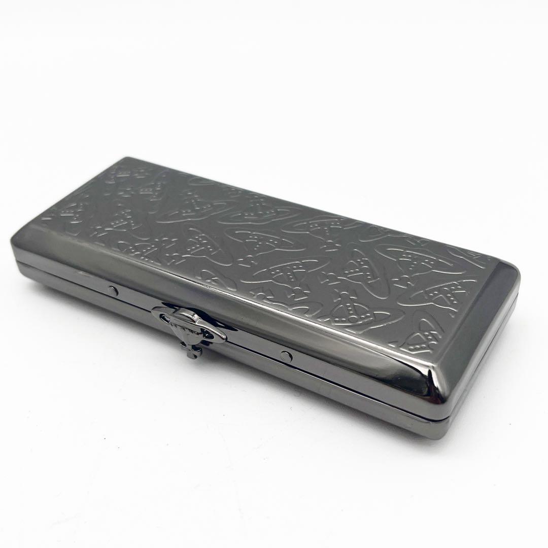 【未使用級】Vivienne Westwood シガレットケース メタルブラック