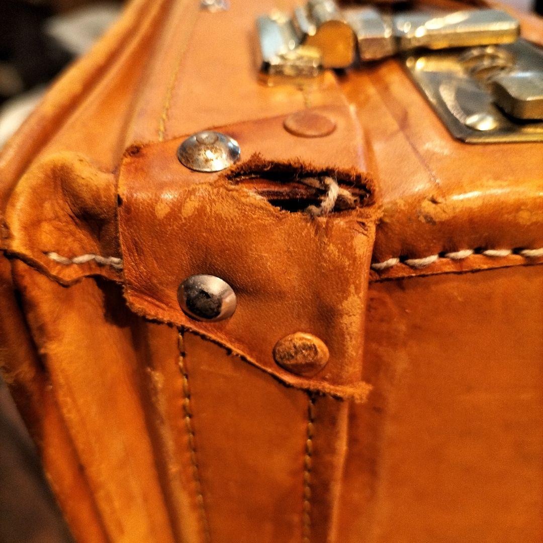 本革　レザー トランクケース 旅行カバン amie