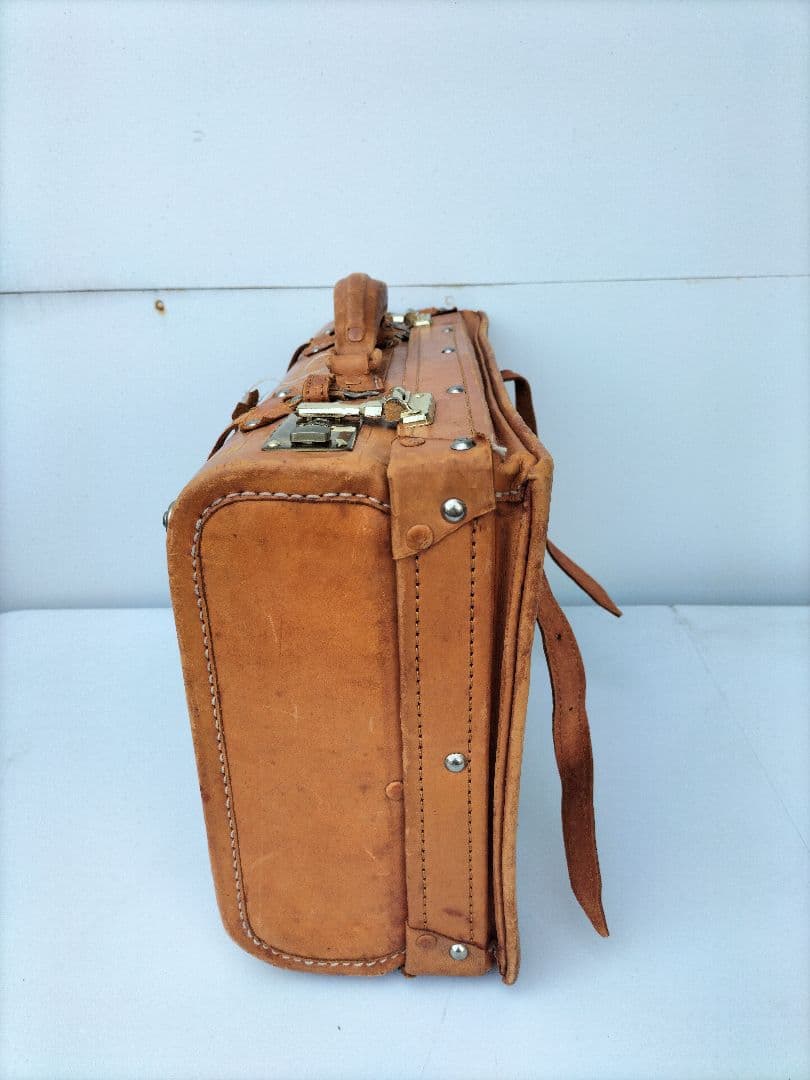 本革　レザー トランクケース 旅行カバン amie