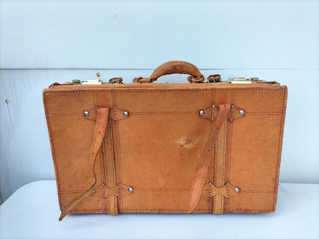 本革　レザー トランクケース 旅行カバン amie