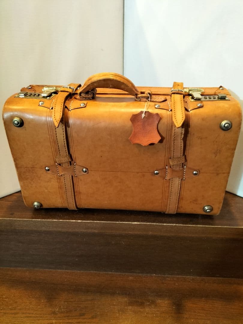 本革　レザー トランクケース 旅行カバン amie