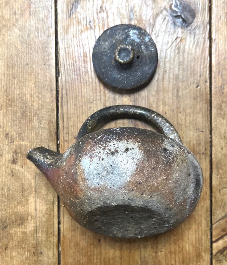 燗瓶　備前焼　閑山作