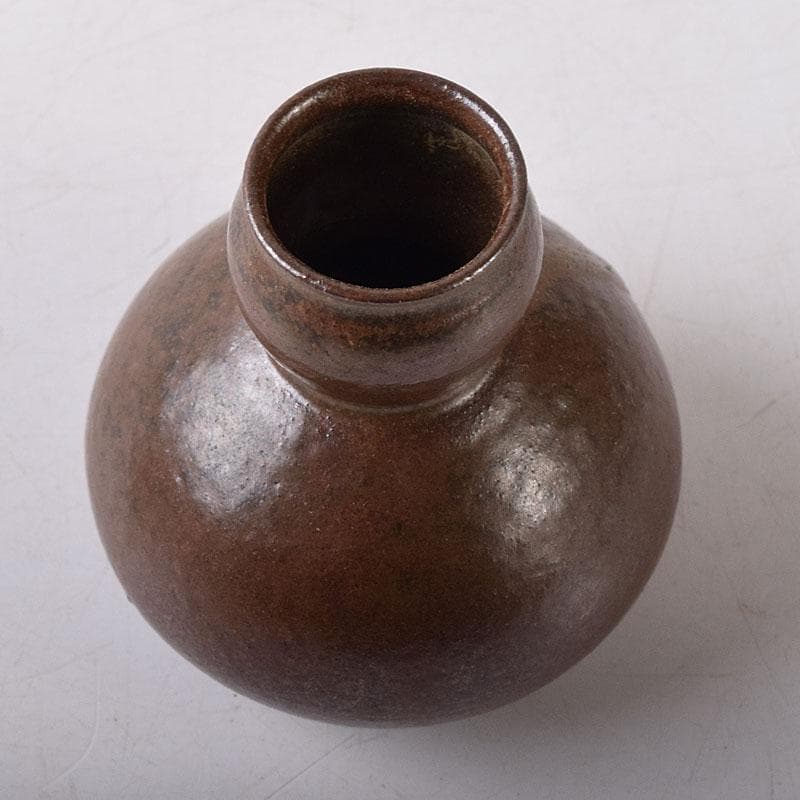 茶道具　笹田有祥作　模玉津島　中興名物写　瓢箪形　茶入　共箱　V　7851