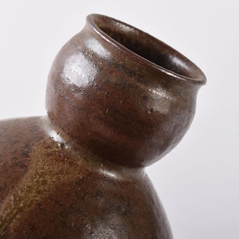 茶道具　笹田有祥作　模玉津島　中興名物写　瓢箪形　茶入　共箱　V　7851