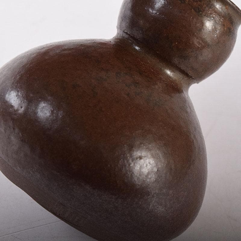 茶道具　笹田有祥作　模玉津島　中興名物写　瓢箪形　茶入　共箱　V　7851