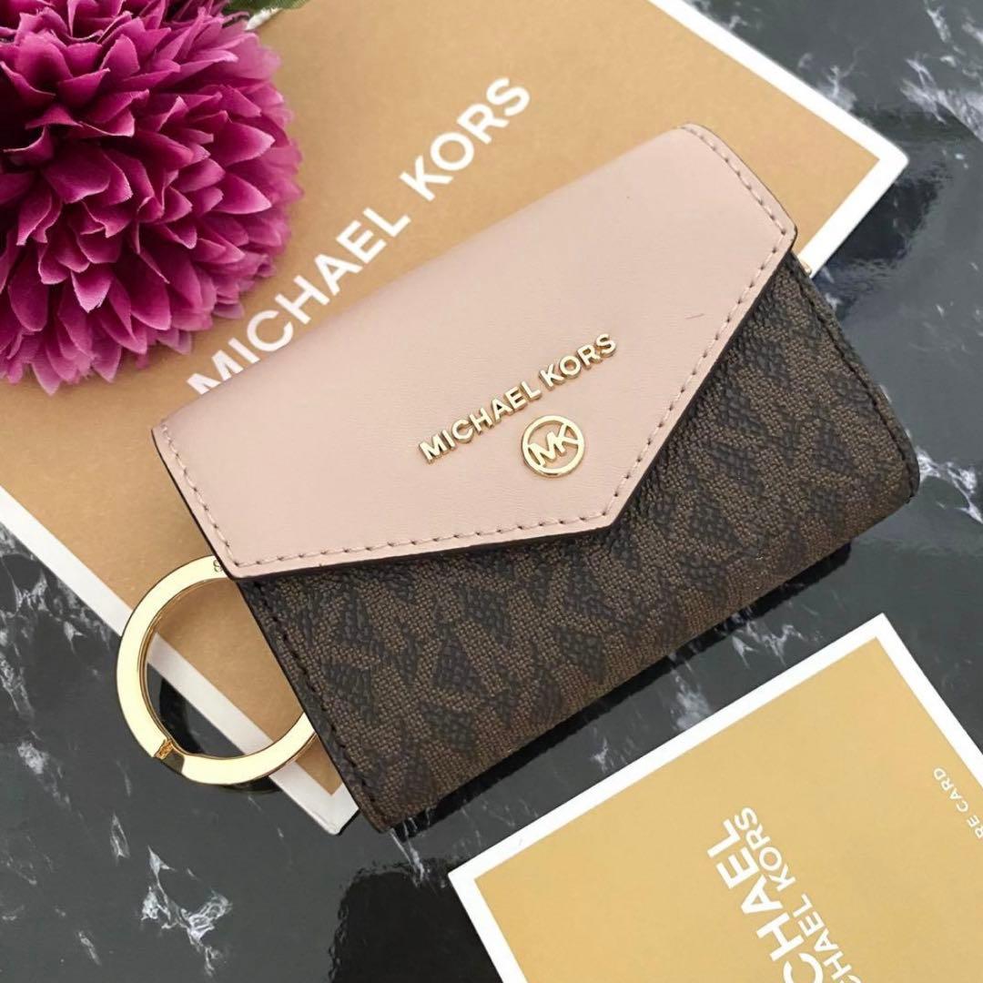 新品 MICHAEL KORS マイケルコース 折り財布 キーケース ピンク