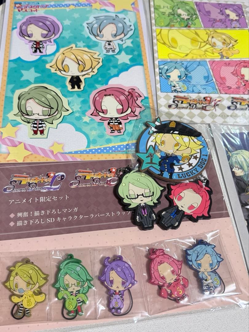 ラッキードッグ1 限定 特典 ラバスト 缶バッジ ポストカード まとめ売り