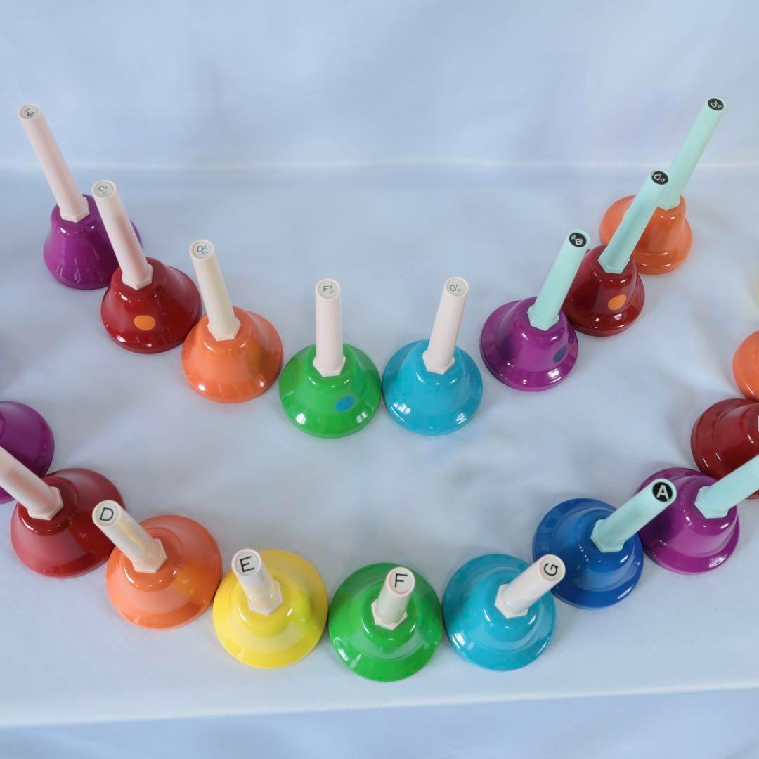 ウチダ　ミュージックハンドベル カラー 2１音セット