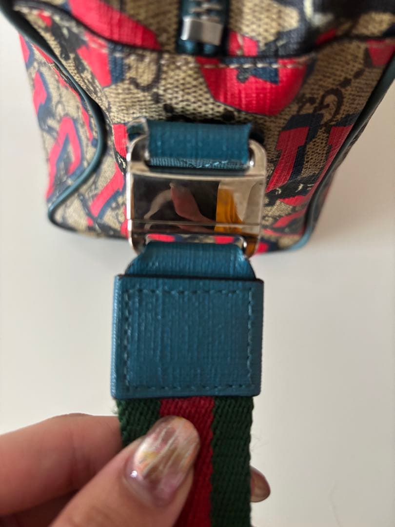 GUCCI ショルダーバッグ チルドレンズ GGプリント ウルフ オオカミ 犬