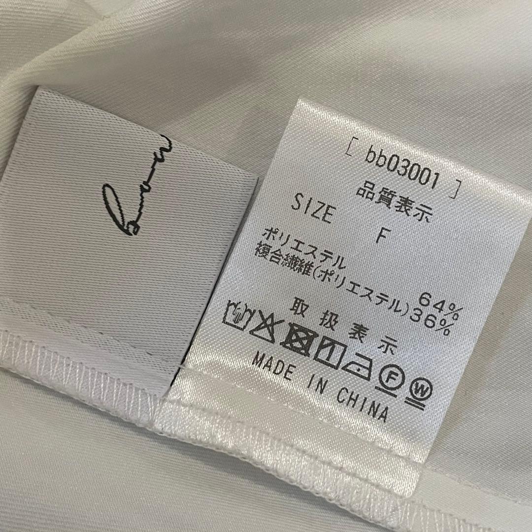 bow.a 水際　ナミナミ　ブラウス　ホワイト