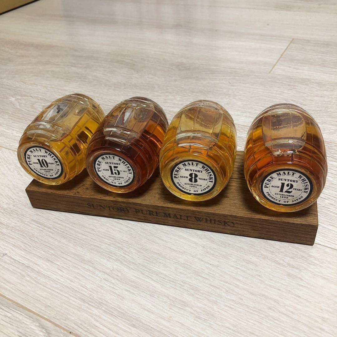 サントリー　ピュアモルトウイスキー　エイジングセット　樽型　未開栓