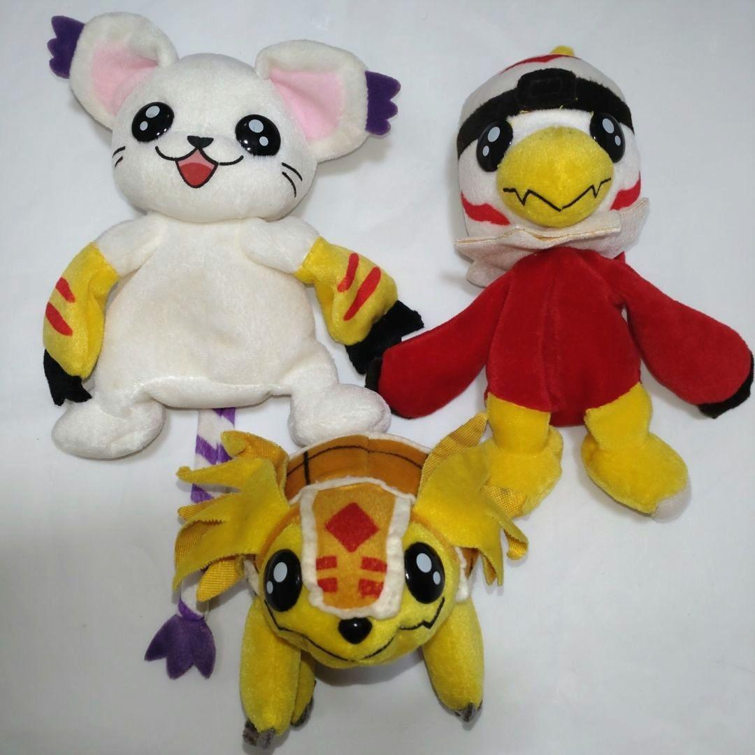 くたキャラ ホークモン アルマジモン テイルモン ぬいぐるみ デジモン