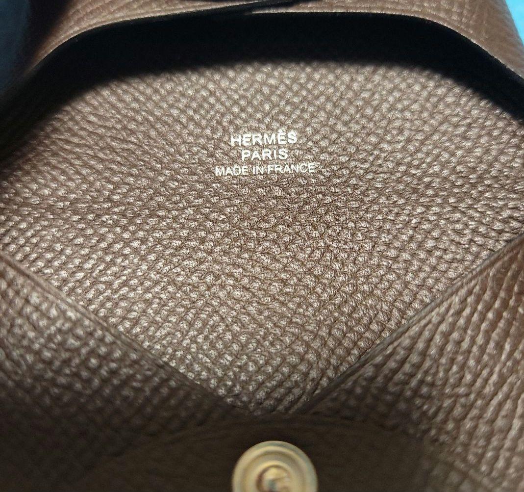 エルメスケース 【新品未使用】バスティア ケース ダークブラウン