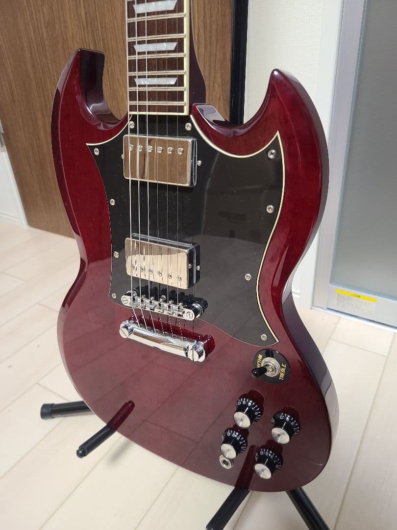 GrassRoots SGスタイル エレキギター レッド