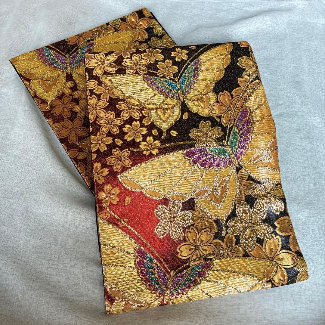 七五三　七歳　正絹着物　帯のセット