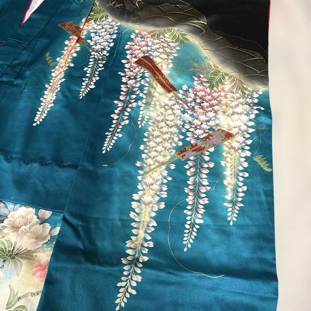 七五三　七歳　正絹着物　帯のセット