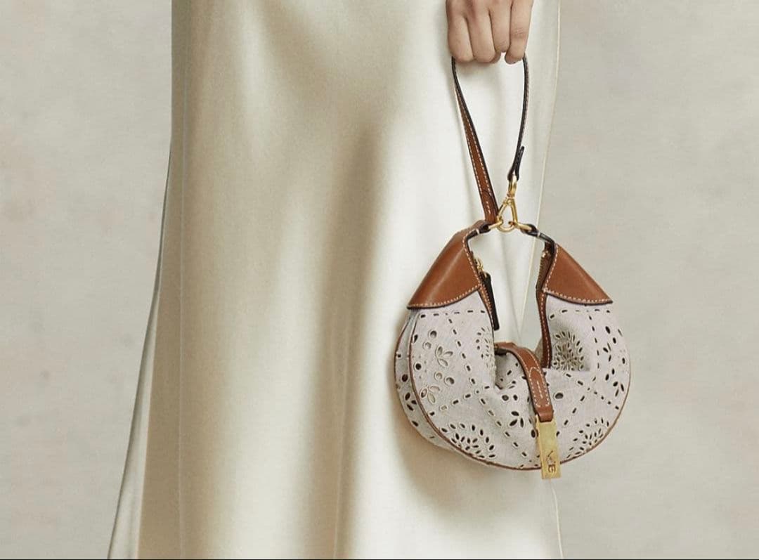 【ポロラルフローレン】美品✨リネン混 ID アイレット ワンショルダーバッグ