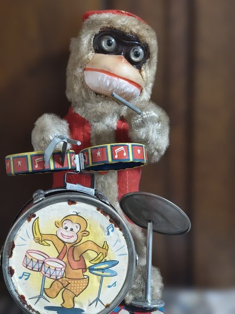 アルプス製のヴィンテージ玩具THE JOLLY DRUMMER CHIMPY