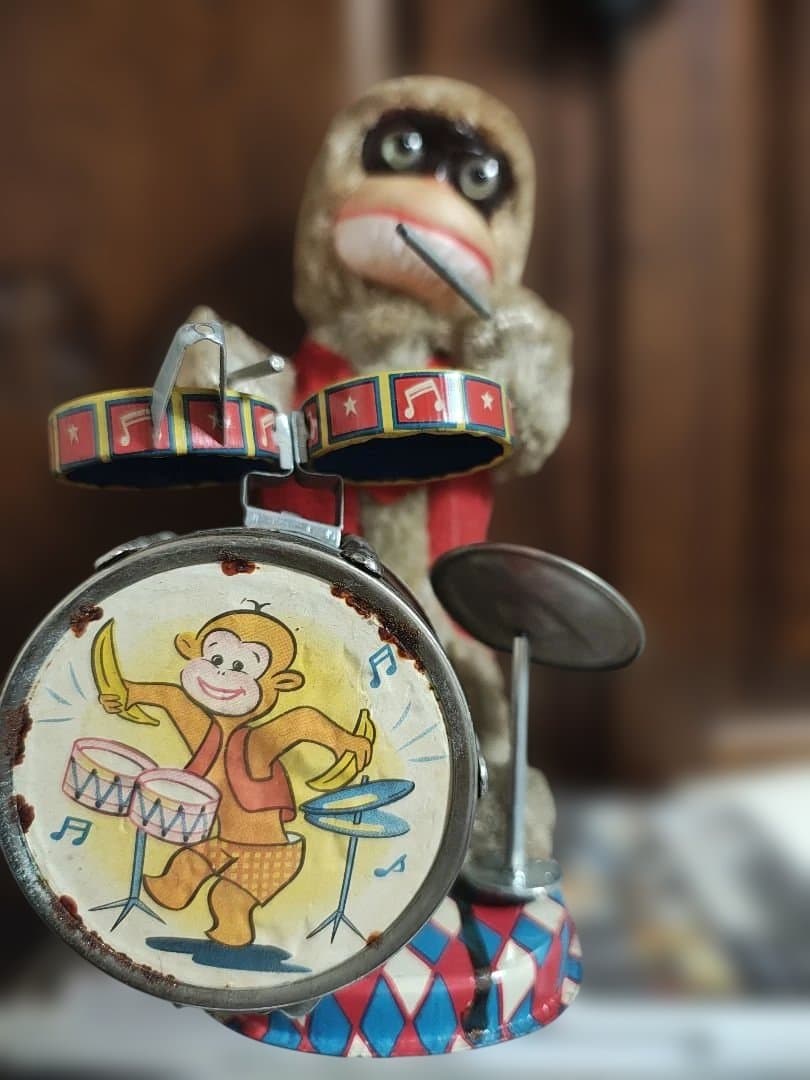 アルプス製のヴィンテージ玩具THE JOLLY DRUMMER CHIMPY