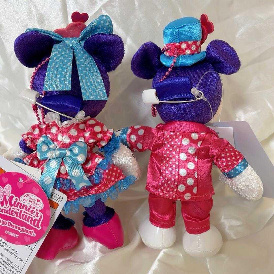 ディズニー　パルパルーザ　ミニー　ミッキー　ファンダーランド　ぬいぐるみバッジ