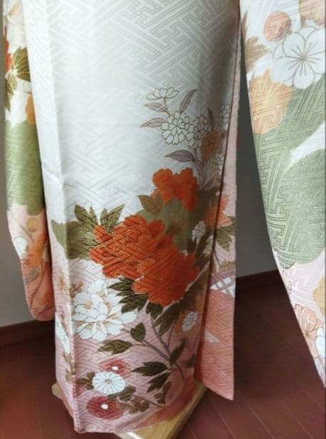 処分セール！1/18(日)まで！425.振袖7点セット 正絹　フルセット　成人式