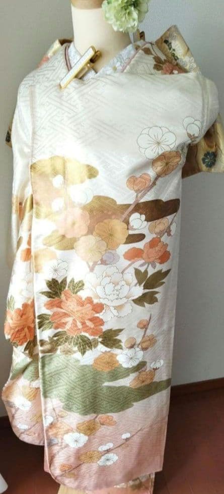 処分セール！1/18(日)まで！425.振袖7点セット 正絹　フルセット　成人式