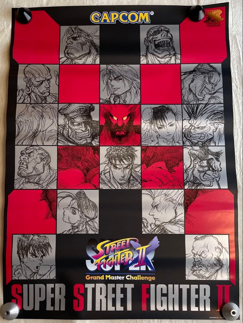 スーパーストリートファイターⅡX　ストリートファイター ポスター　スパⅡX