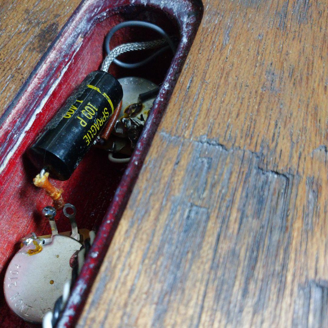 レスポール ジュニア改・ダンカン P90、ビンテージ コンデンサ Sprague