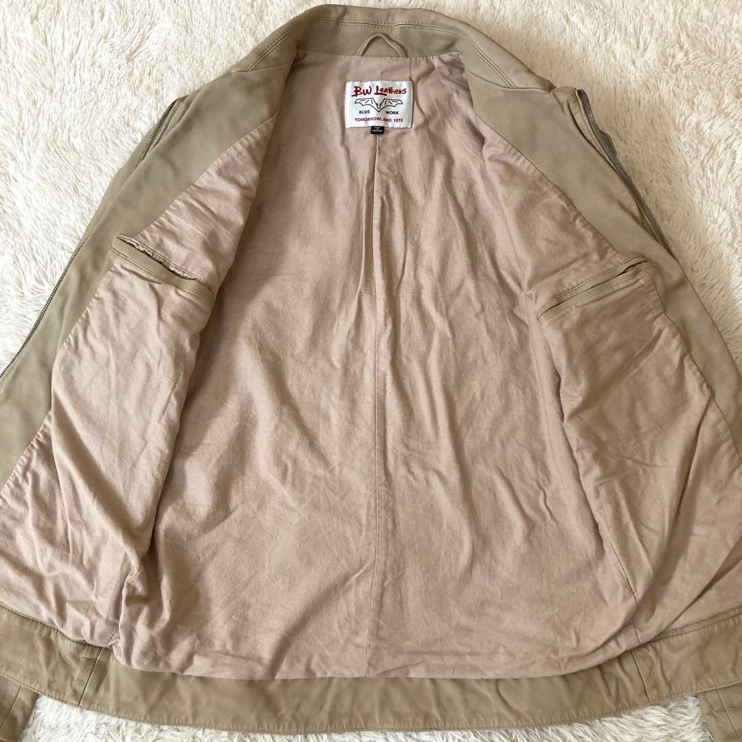 ✨羊革✨ラムレザー トゥモローランド シングルライダース レザージャケット L