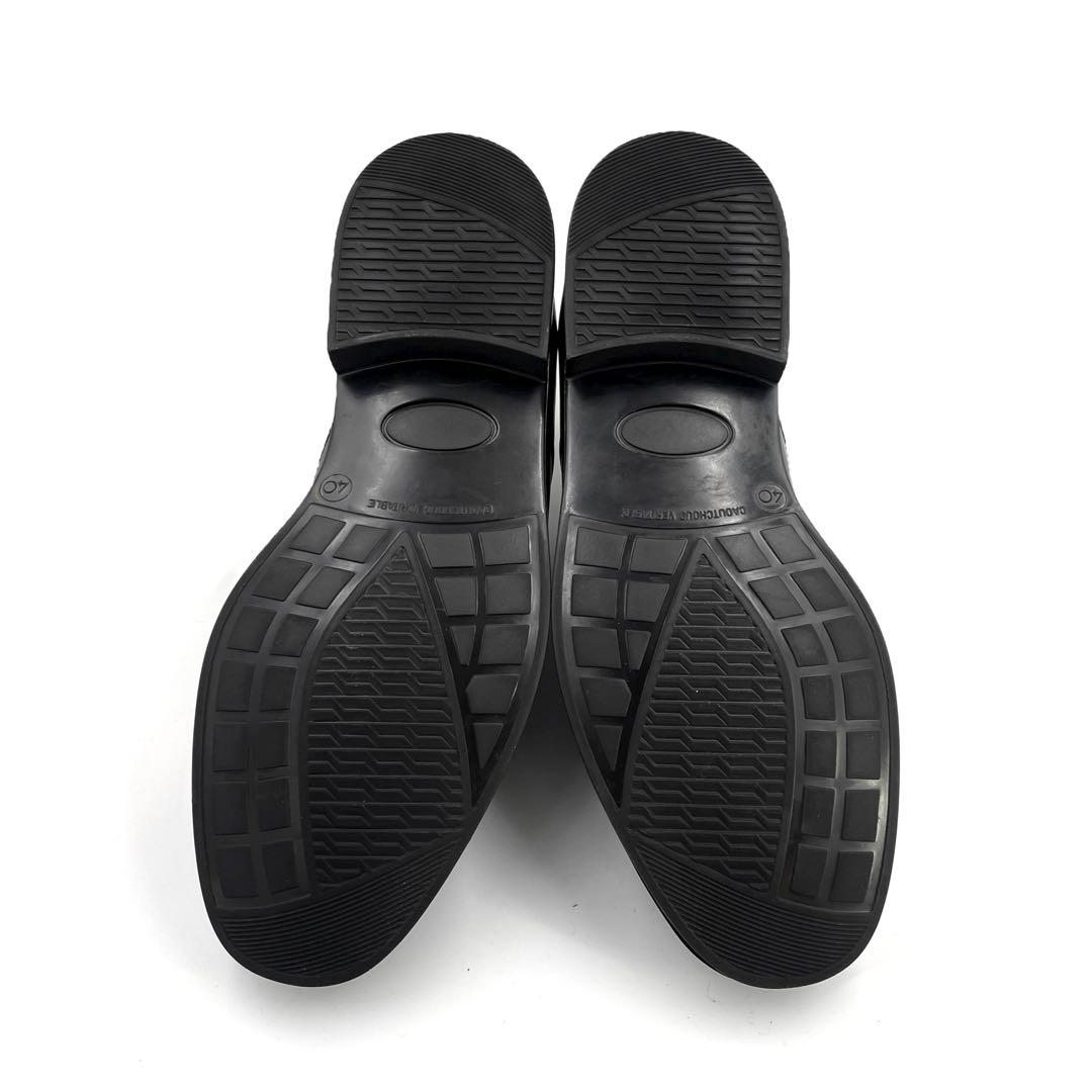 《未使用品》KLEMAN クレマン プレーン ポストマン シューズ レザー 黒系