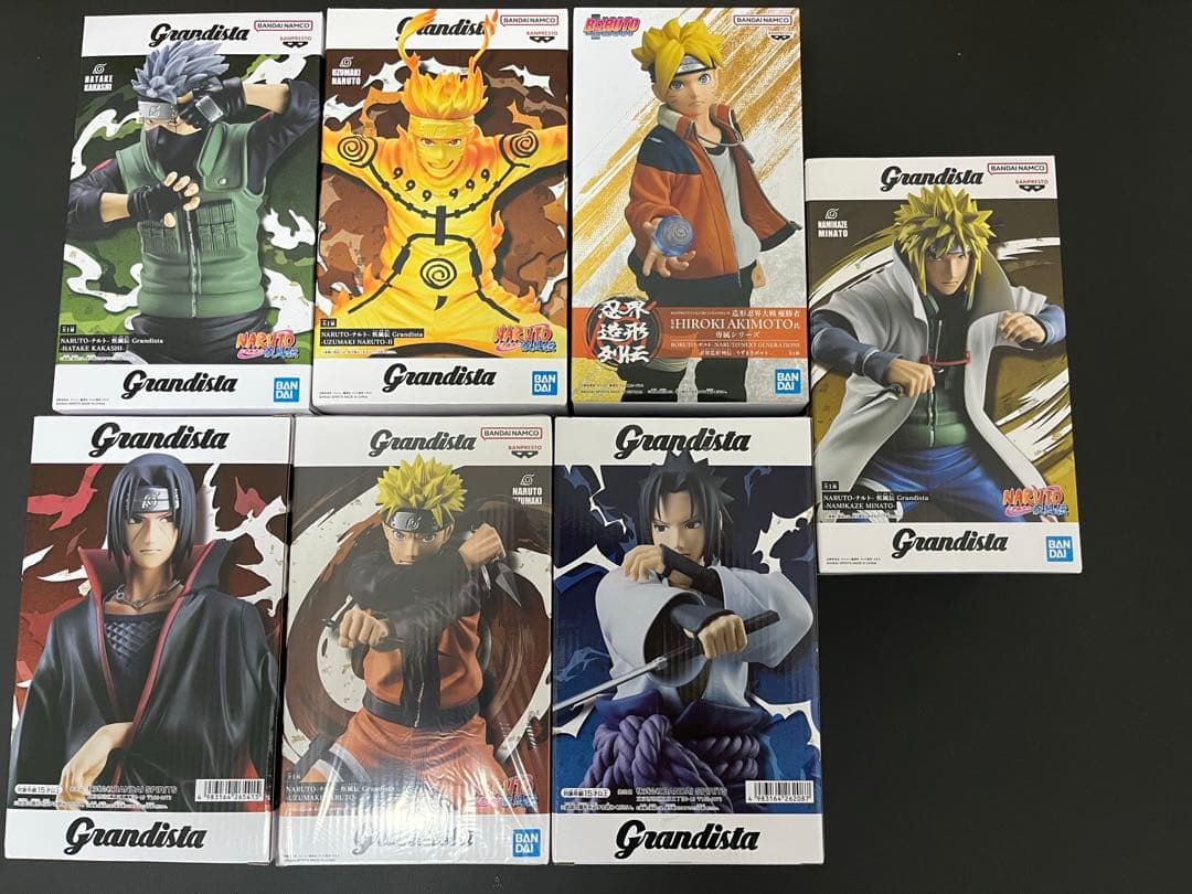 早い者勝ち！ナルト疾風伝Grandista7体セット 新品未使用未開封