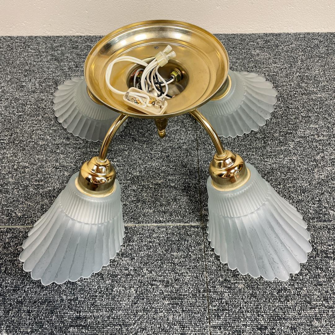 【希少】ナショナル　LB57468T シャンデリア 4灯　ヴィンテージ　レトロ