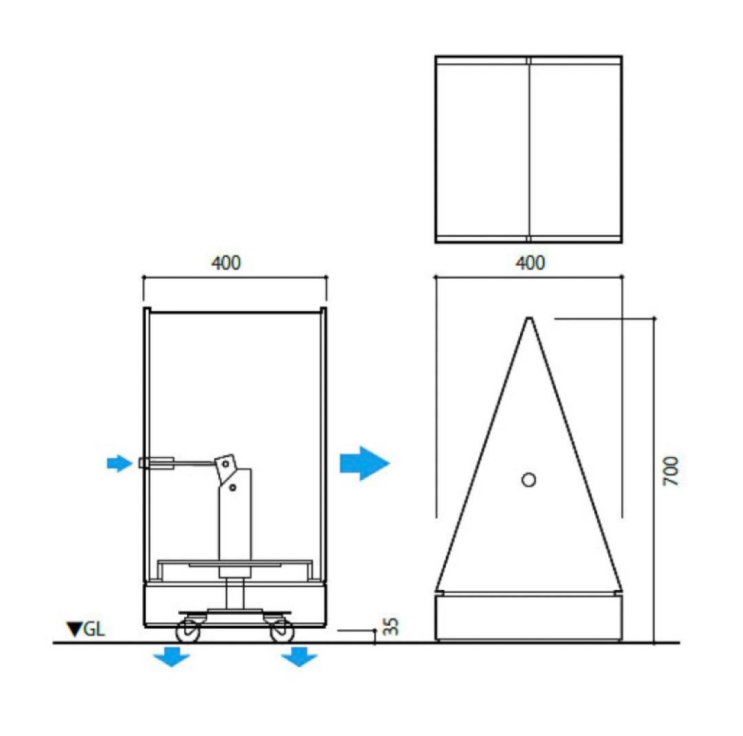 領収書発行可能★新品ヒガノ ムーブサインパネル PMB-102H-MS ムーブ型