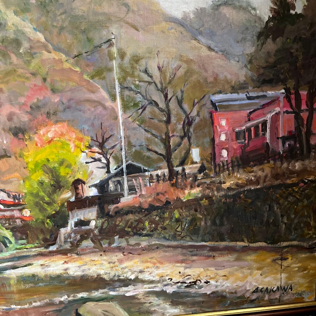 【更に値下げしました】油絵画F30