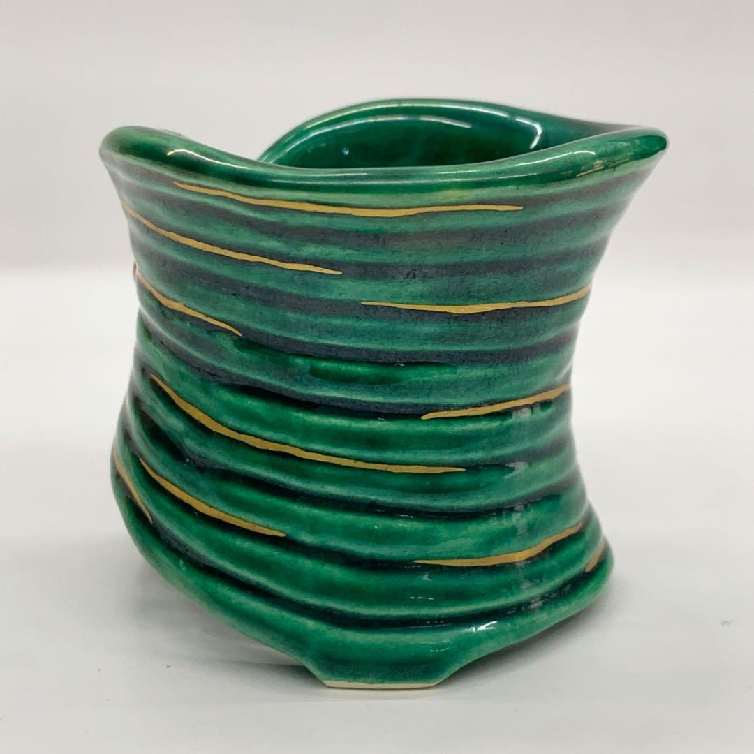 【蓋置　笹】中村良二　共箱