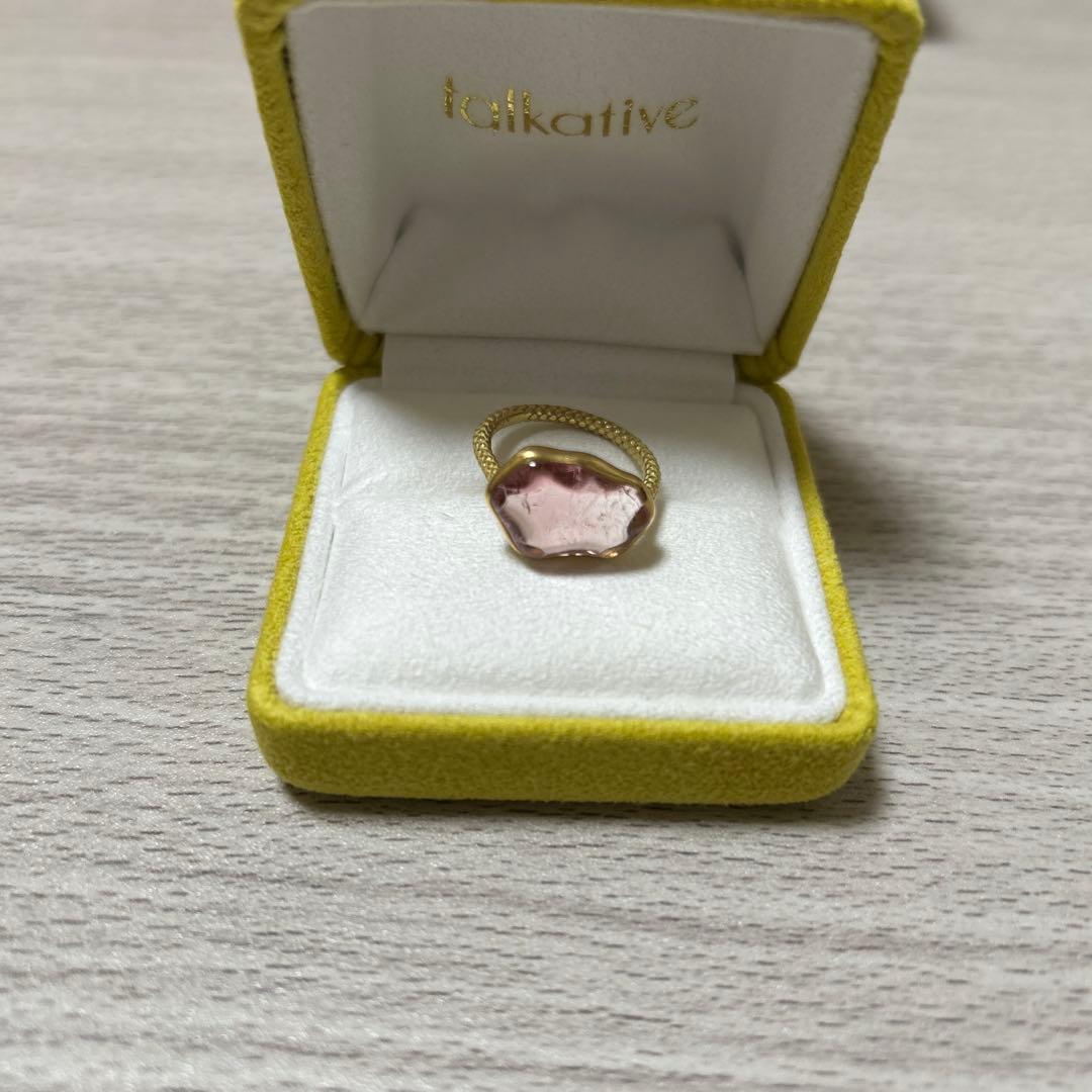 トーカティブ♡リング☺︎モルガナイト♡K18YG♡最終値下げ☺︎