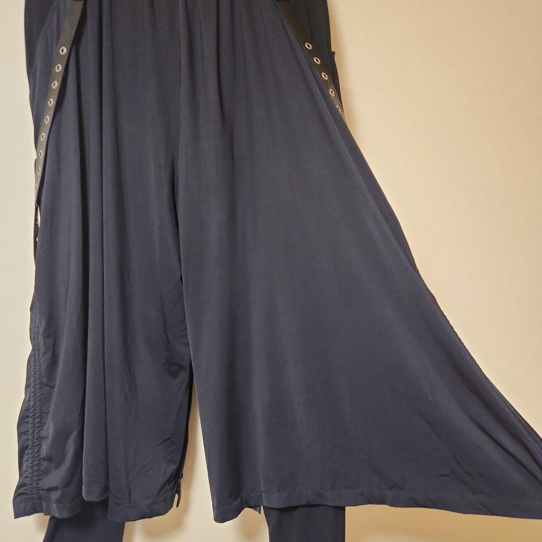 CIVARIZE/シヴァーライズサスペンダー付きスカートレイヤードワイドパンツ