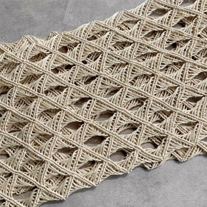 2025 誉田屋源兵衛　半幅帯芭蕉『角繋』/生成色 　新品