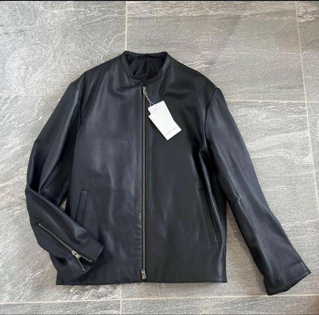 ADAM ET ROPE シープレザーライダース　ブラック