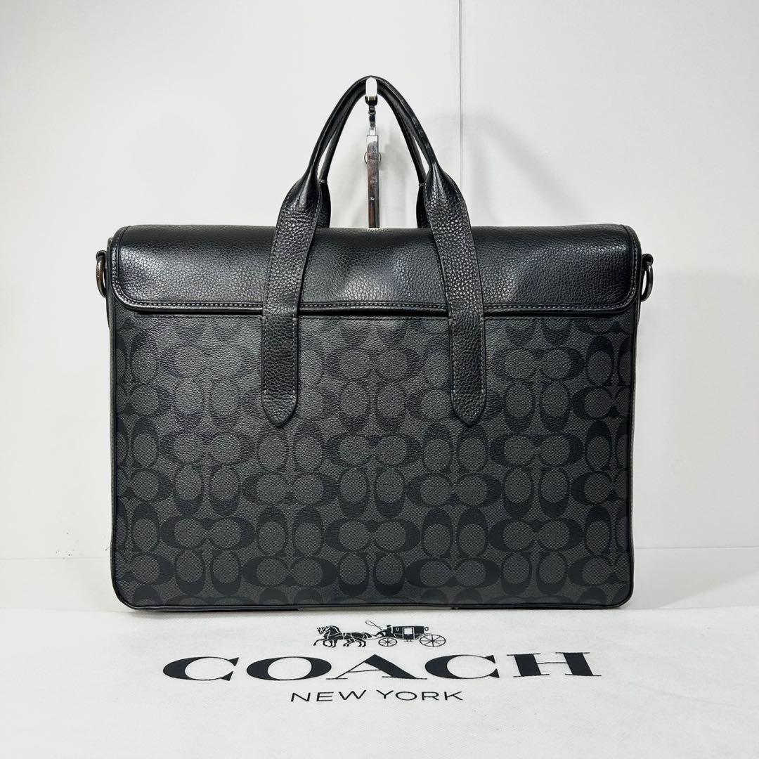 ✅【良品】定価12.1万　メンテ済み　コーチ　ビジネスバッグ　COACH レザー