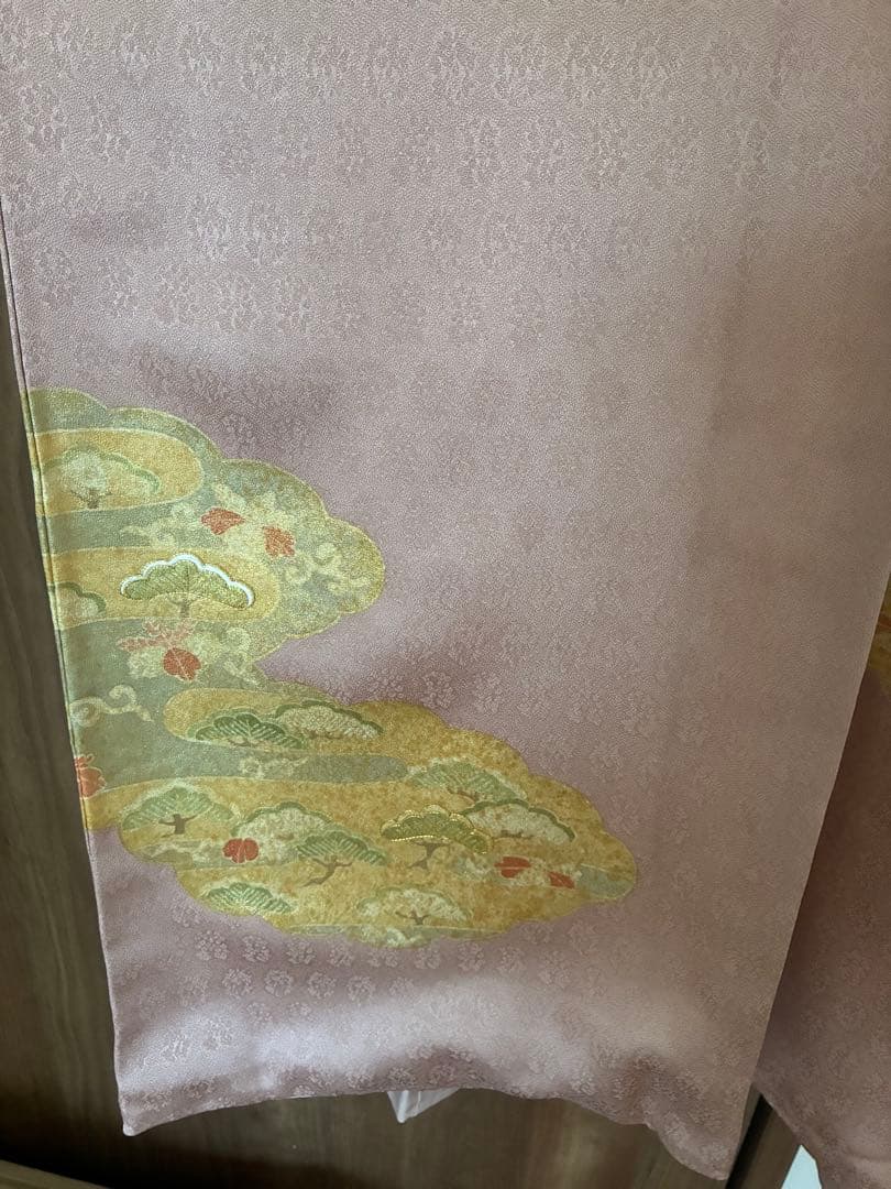 辻ヶ花　薄いピンクの訪問着フルセット